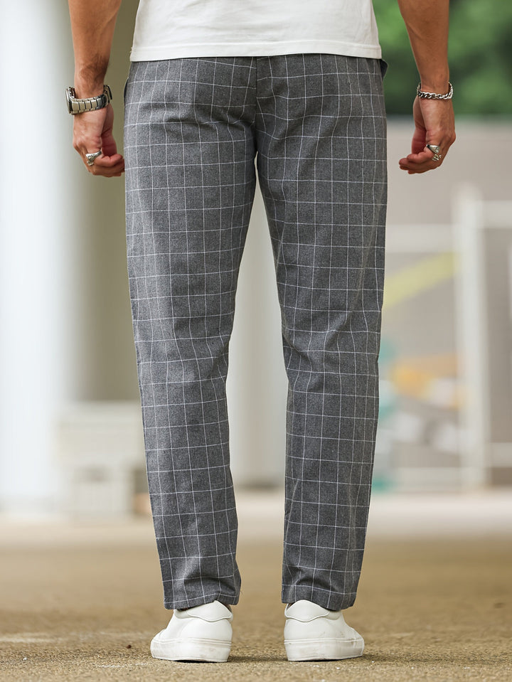 Pantalon Homme | Rayé & Carreaux | Taille à Cordon | Décontracté & Confortable