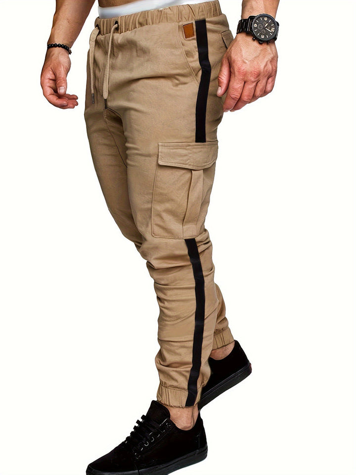 Pantalon de Sport Heren | Rayures Dynamiques | Polyvalent & Fonctionnel | Prêt pour l'Extérieur