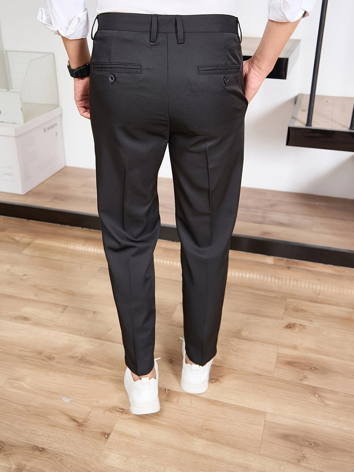 Pantalon Homme | Coupe Ajustée | Ceinture Confortable | Tissu Tissé
