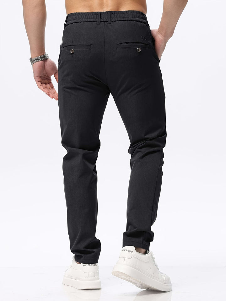 Pantalon homme | Coupe slim | Jambe droite | Professionnel et décontracté