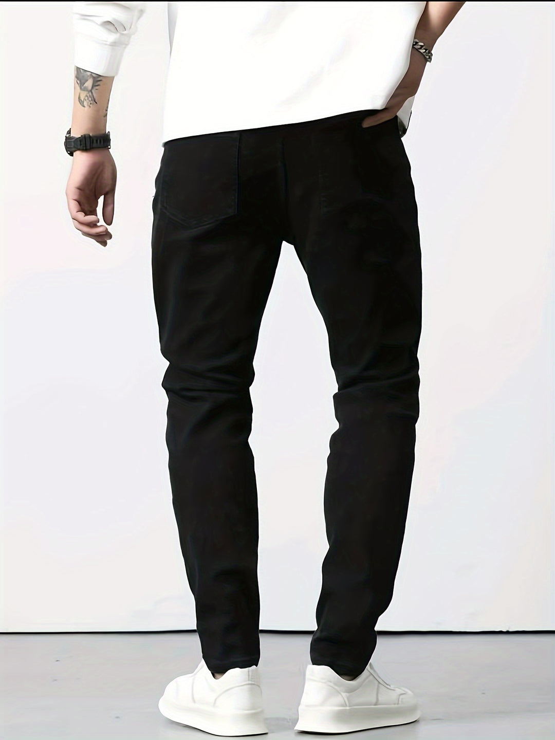 Jeans Heren | Denim Résistant & Coupe Slim | Mélange de Coton avec Poches | Pantalon Casual Outdoor