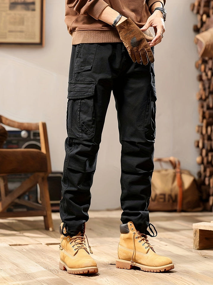 Pantalon Cargo Homme | Résistant & Poches Fonctionnelles | Coupe Décontractée | Coton Toutes