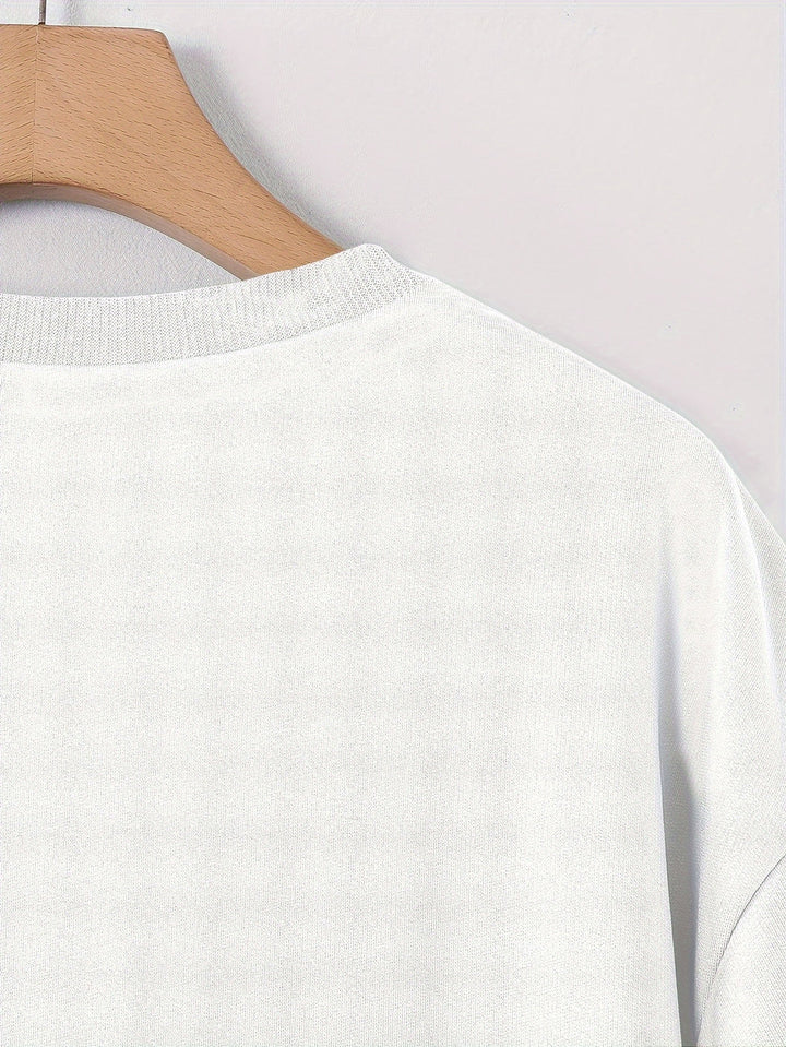T-Shirt Homme | Imprimé de Roses & Coupe Ample | Col Rond | Été