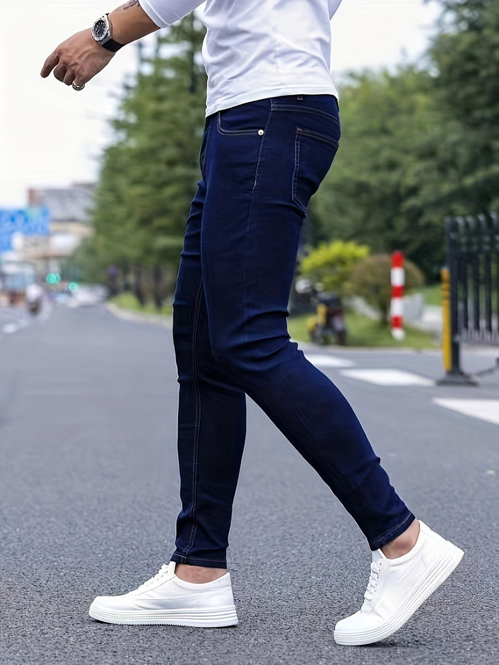 Jeans Skinny Homme | Élasthanne Moyen | Coupe Confortable | Denim Tissé
