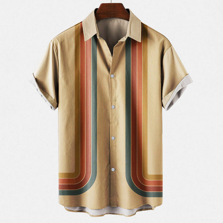 Chemise Rétro pour Hommes | Polyvalente & Confortable | Décontractée & Chic | Style Intemporel