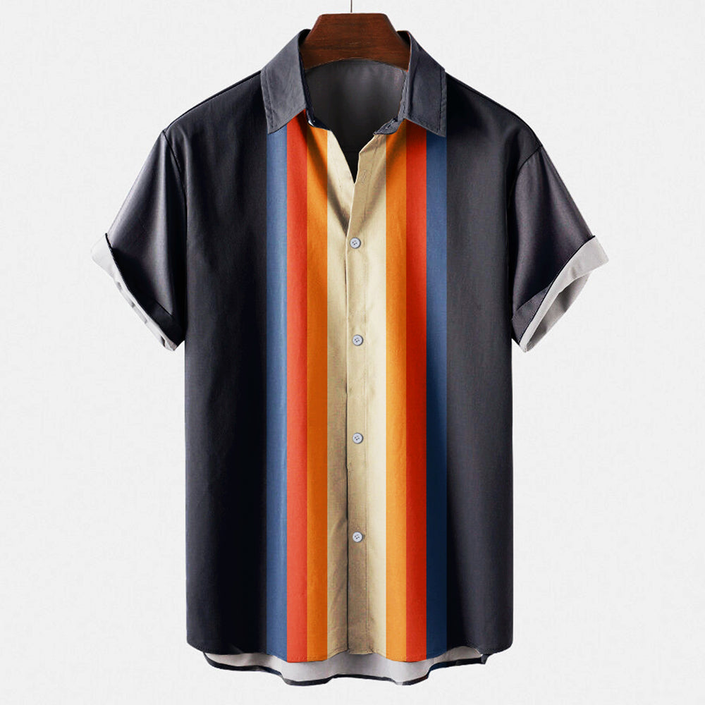 Chemise Rétro pour Hommes | Polyvalente & Confortable | Décontractée & Chic | Style Intemporel