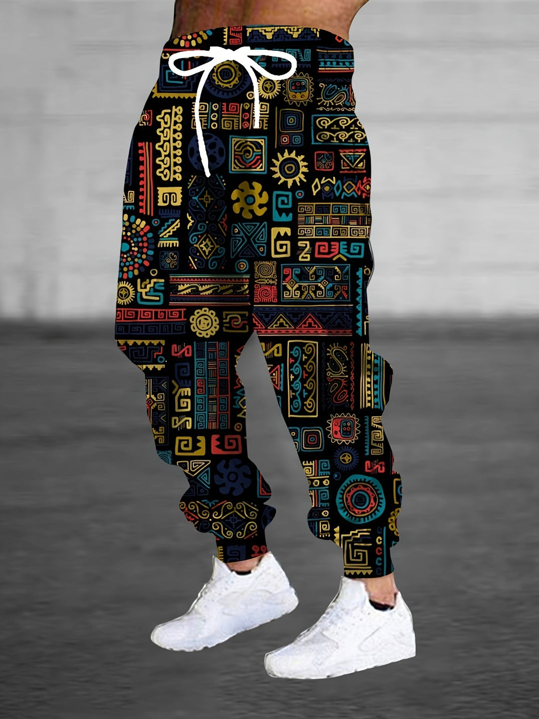Pantalon Homme | Imprimé Boho & Confortable | Décontracté & Extérieur | Poches