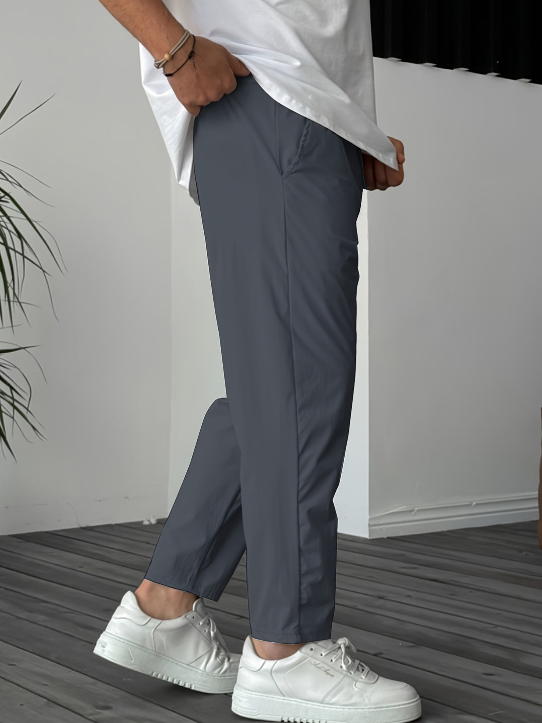Pantalon Homme | Confortable avec Cordon de Serrage | Avec Poches | Outdoor & Casual