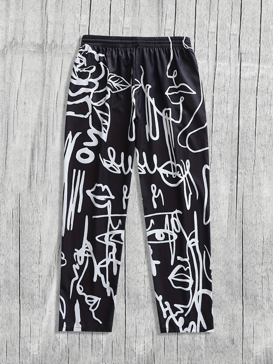 Pantalon de jogging | Imprimé abstrait | Coupe décontractée | Style Hip-Hop & Streetwear