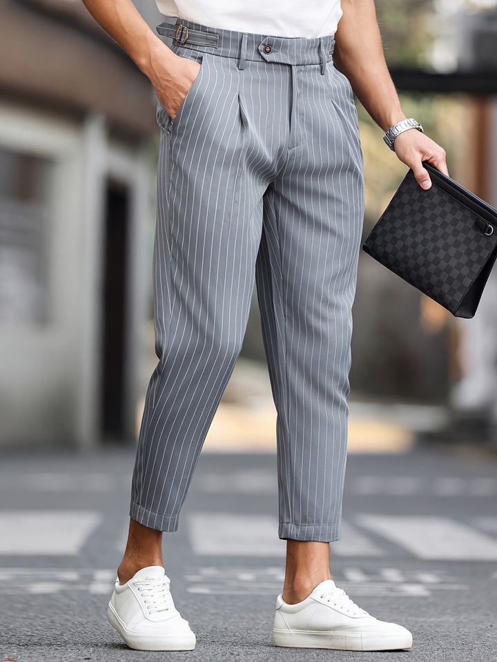 Pantalon Homme | Confortable & Stylé | Rayé & Look Western | Mode Décontractée