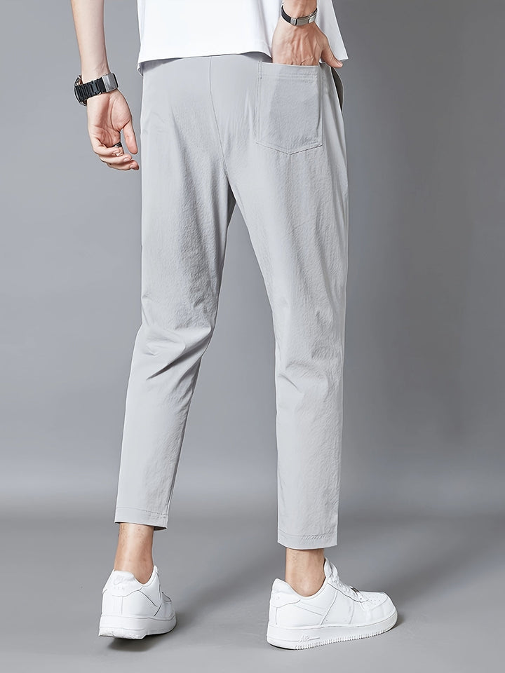 Pantalon Homme | Polyester Léger | Respirant & Extensible | Taille Élastique