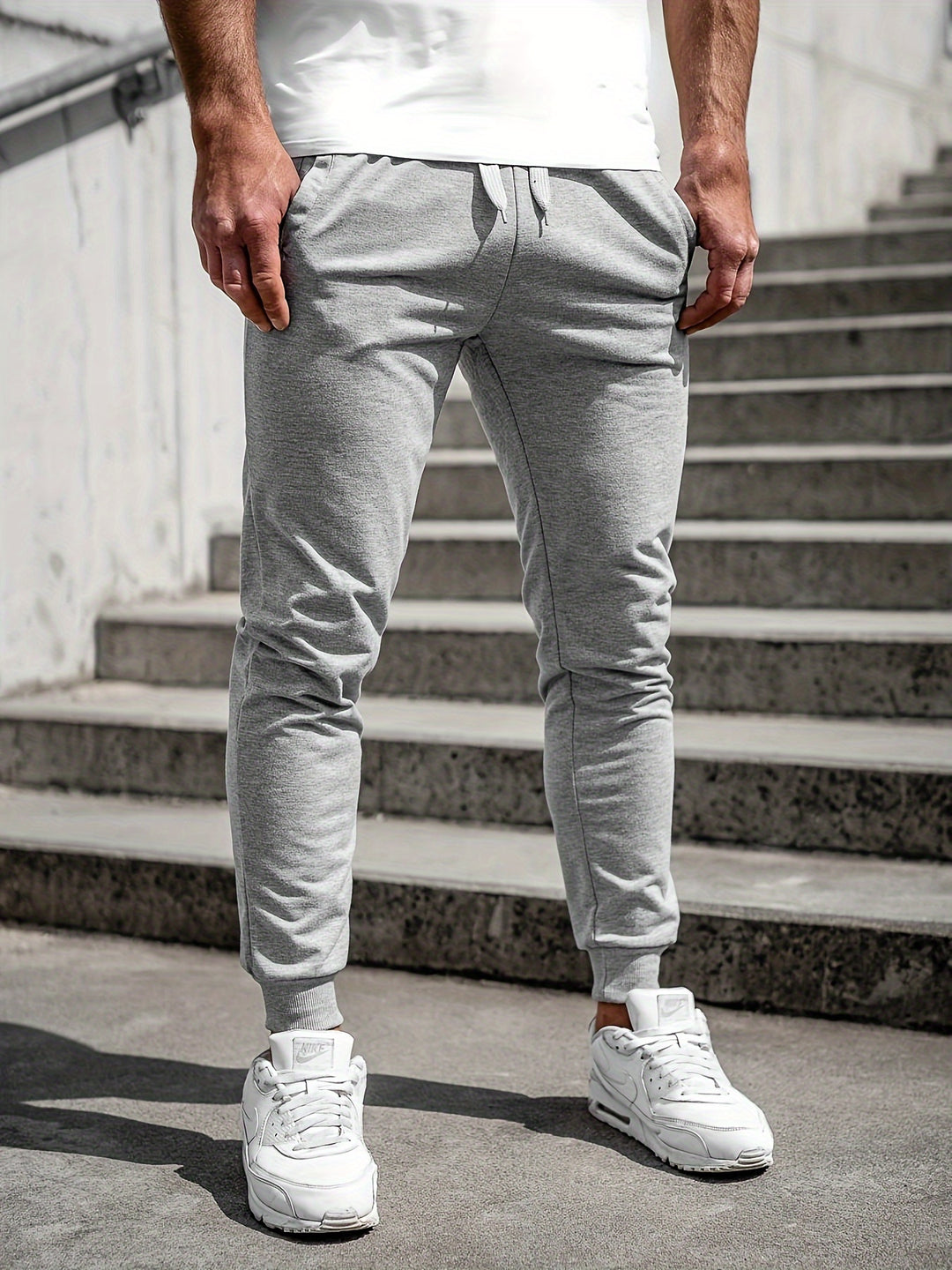 Pantalon de jogging pour hommes | Athlétique & Confortable | Poches & Cordon de serrage