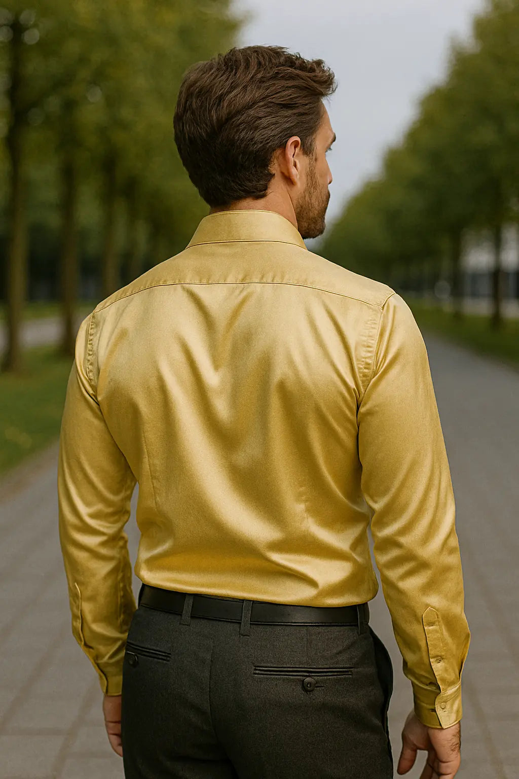 Chemise Homme | Coupe Slim & Luxe | Manches Longues | Pour Looks de Fête & Smoking