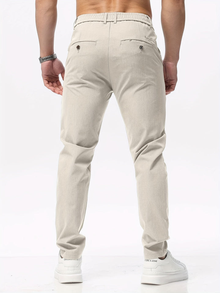 Pantalon homme | Coupe slim | Jambe droite | Professionnel et décontracté