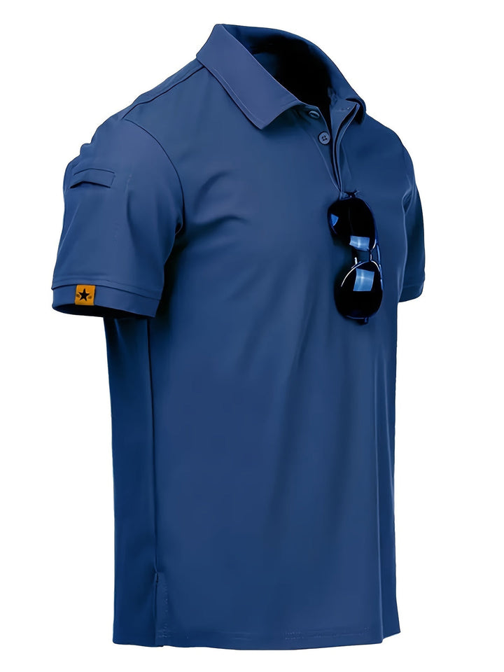 Chemise Polo Tactique pour Hommes | Respirante & Légère | Col: Polo | Activités d'Été