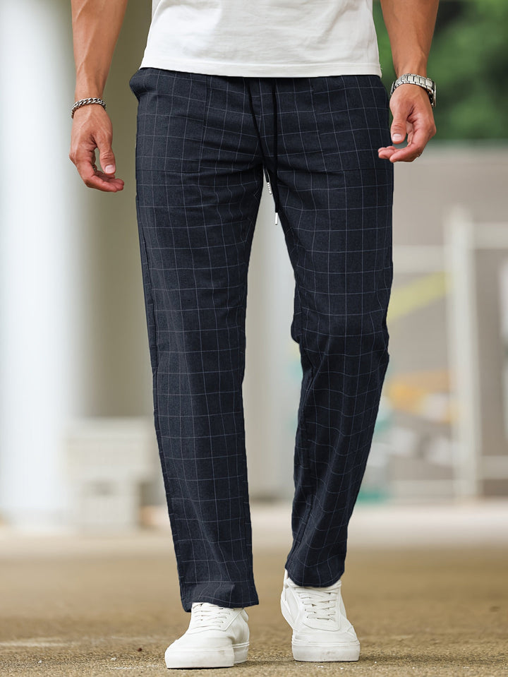 Pantalon Homme | Rayé & Carreaux | Taille à Cordon | Décontracté & Confortable