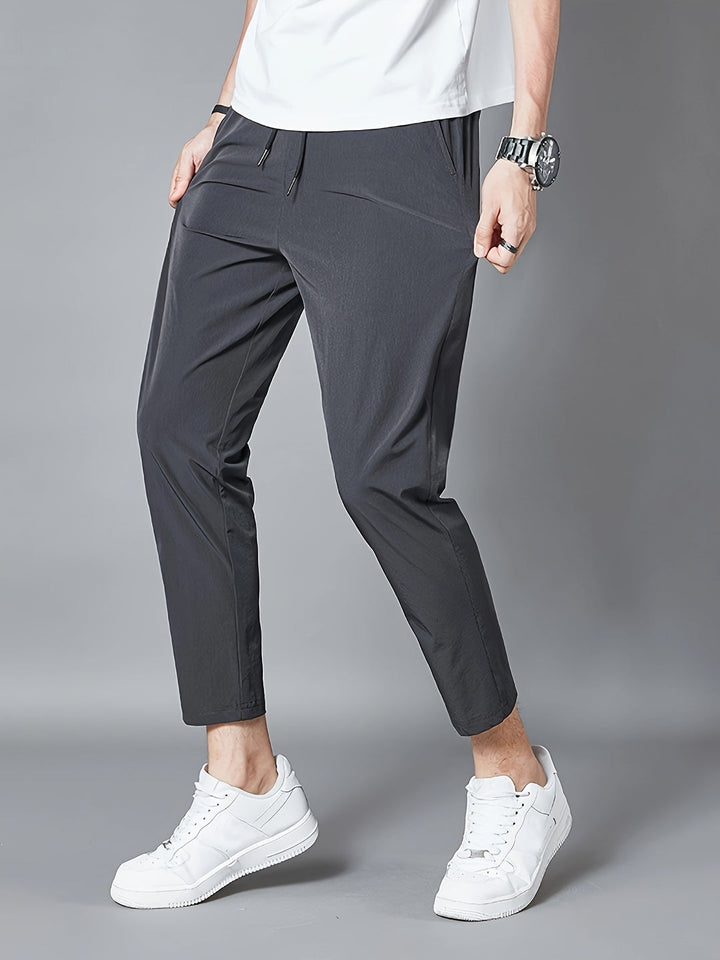 Pantalon Homme | Polyester Léger | Respirant & Extensible | Taille Élastique