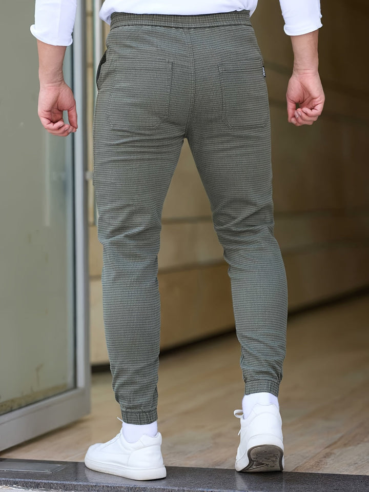 Pantalon de jogging pour hommes | Mélange de coton et cordon de serrage | Décontracté et confortable