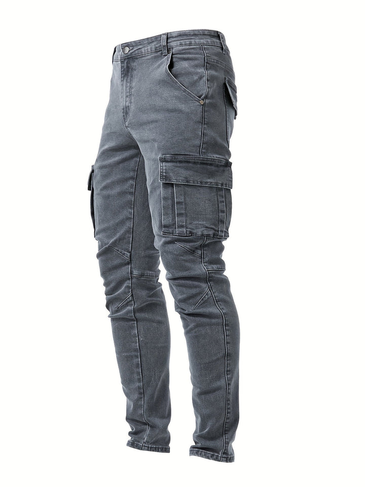 Jeans cargo Heren | Coupe slim | Plusieurs poches & Stretch | Style décontracté urbain