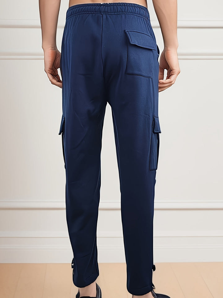 Pantalon de jogging décontracté pour hommes | Plusieurs poches | Polyester | Vêtements de printemps