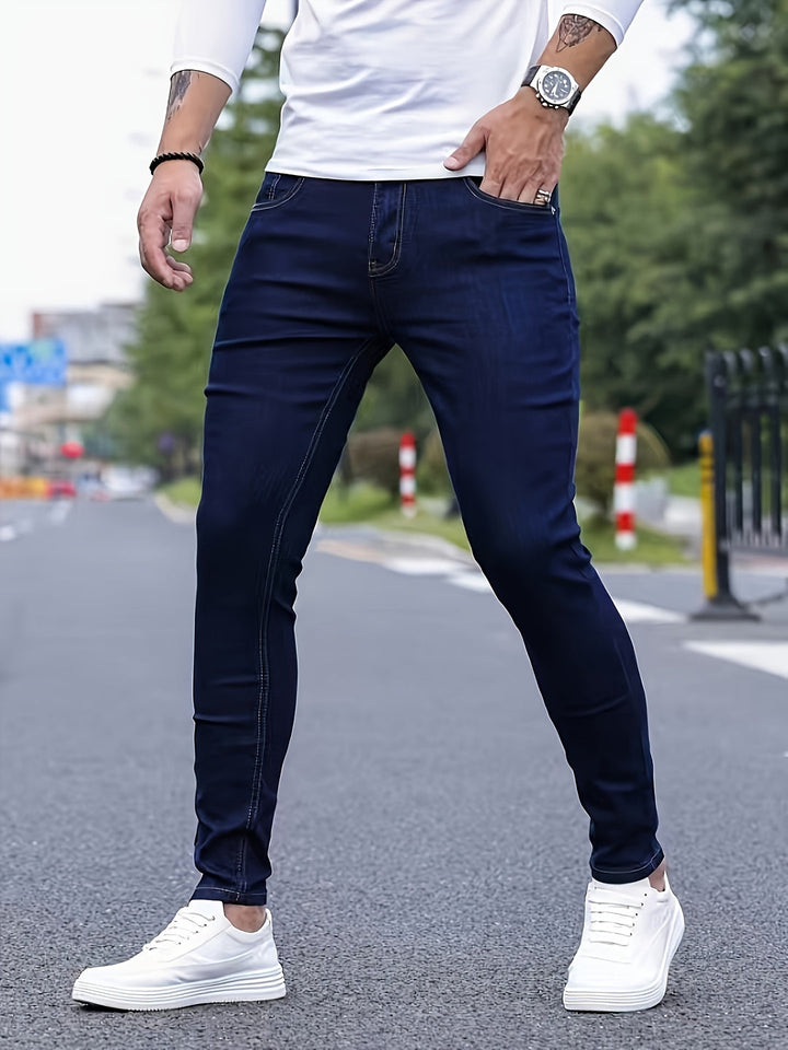 Jeans Skinny Homme | Élasthanne Moyen | Coupe Confortable | Denim Tissé