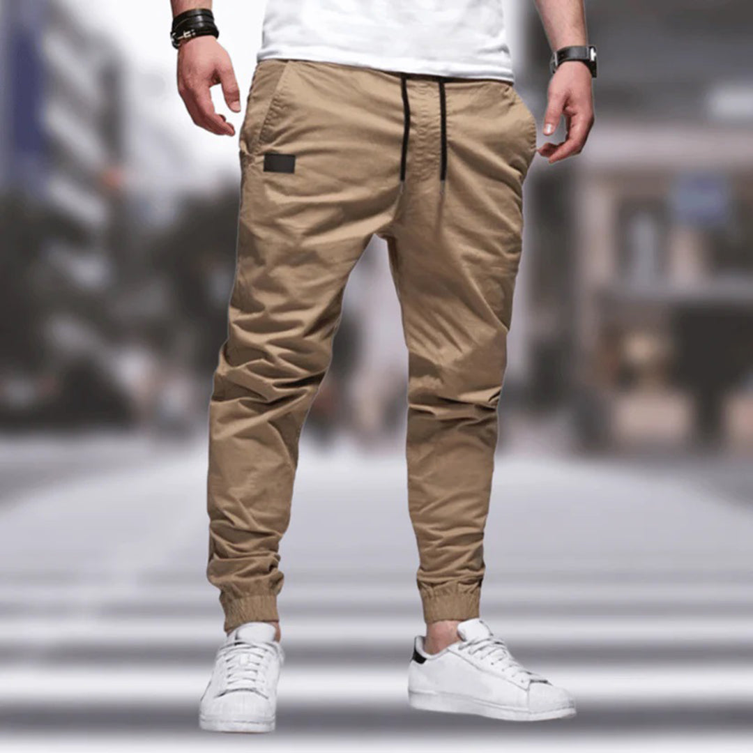 Pantalon Cargo Homme | Design Classique & Cordon | Confort Moderne Été | Coton Respirant