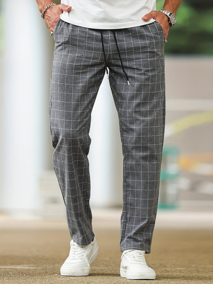 Pantalon Homme | Rayé & Carreaux | Taille à Cordon | Décontracté & Confortable