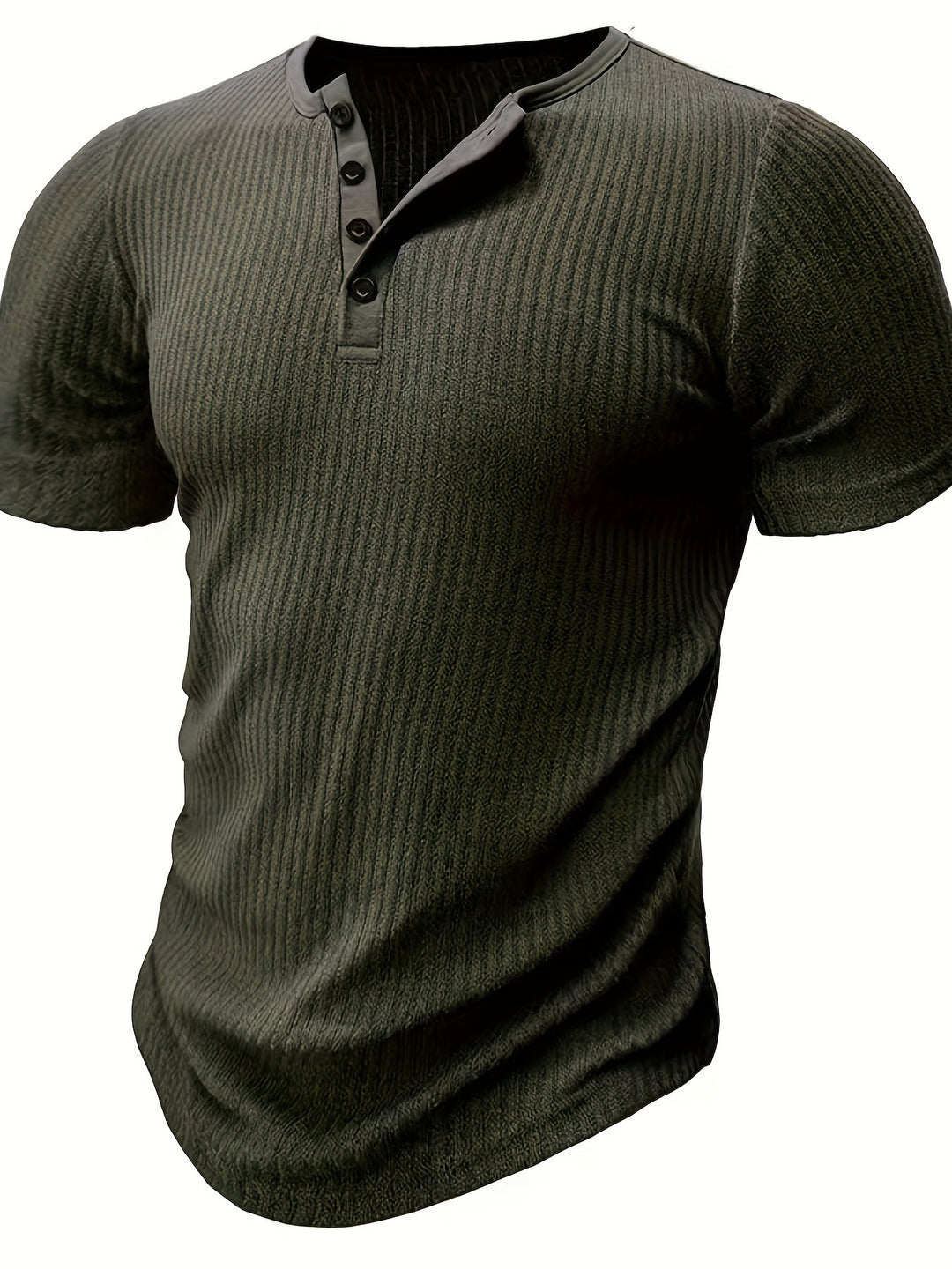 Chemise Henley Heren | Tricotée & Rayée | Décontractée & Chic | Été
