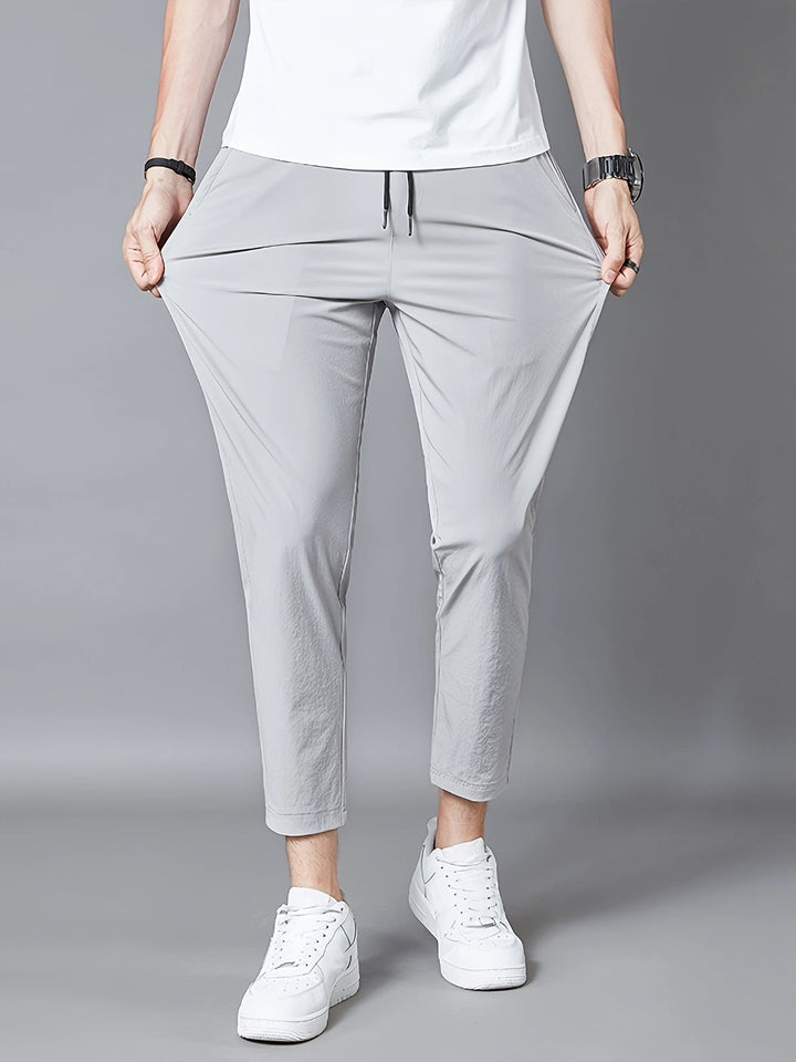 Pantalon Homme | Polyester Léger | Respirant & Élastique | Taille avec Cordon