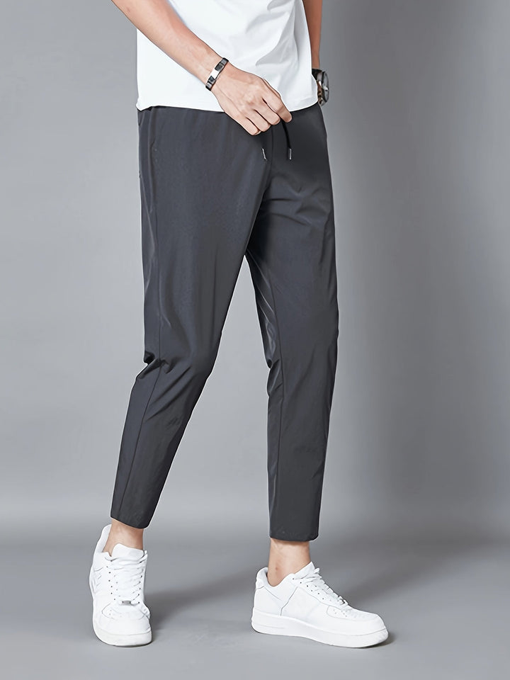 Pantalon Homme | Polyester Léger | Respirant & Élastique | Taille avec Cordon