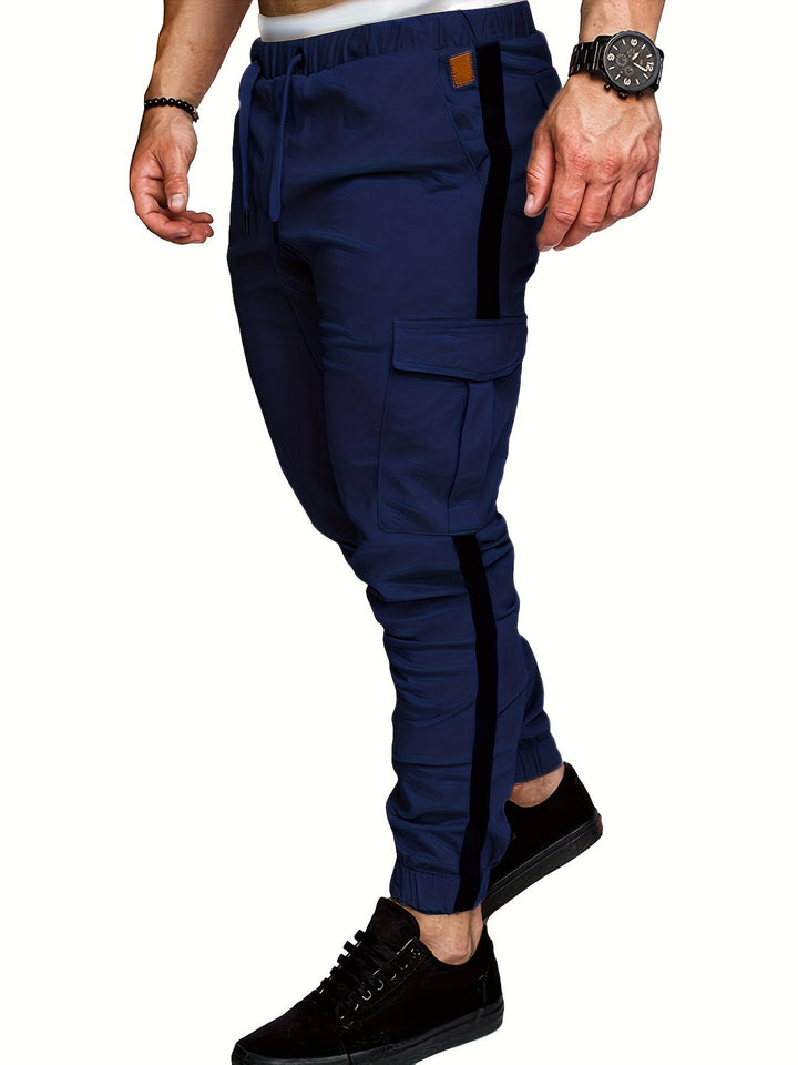 Pantalon de Sport Heren | Rayures Dynamiques | Polyvalent & Fonctionnel | Prêt pour l'Extérieur