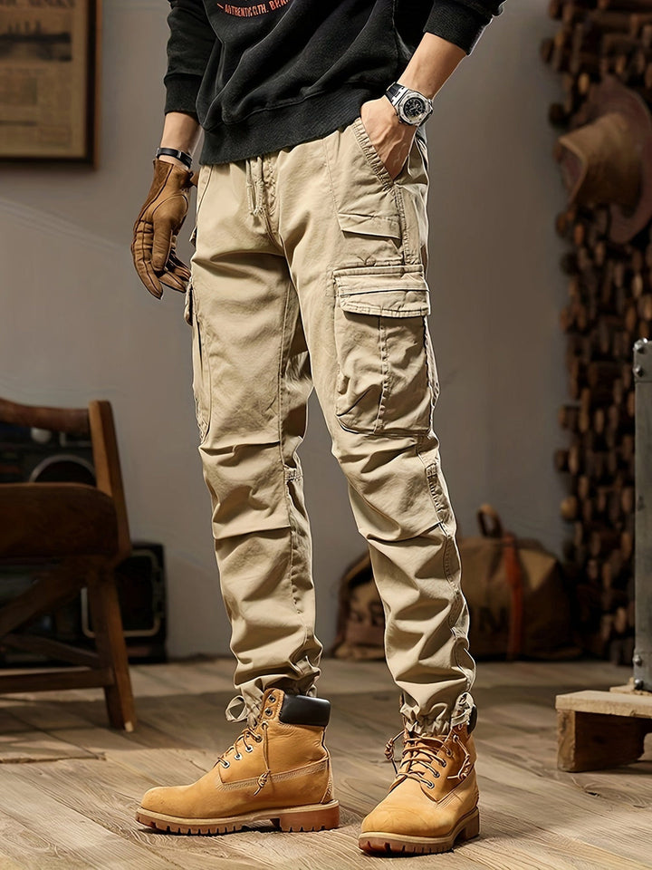 Pantalon Cargo Homme | Résistant & Poches Fonctionnelles | Coupe Décontractée | Coton Toutes